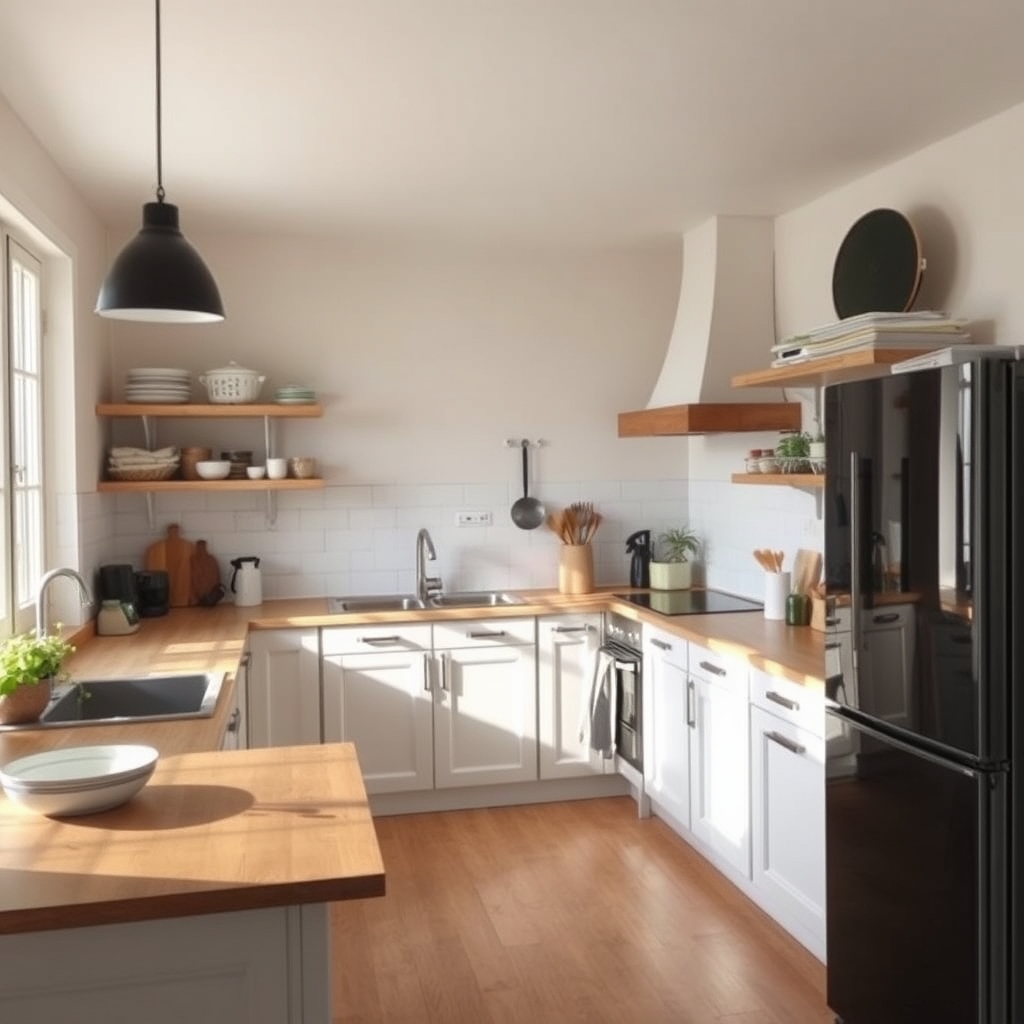 Rénovation complète de cuisine (illustration)